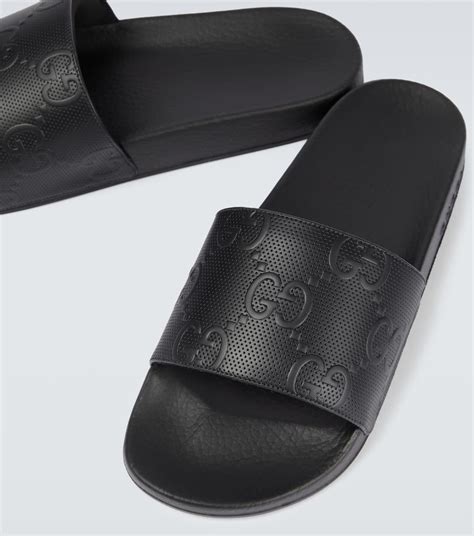 black womens gucci slides